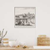 Vintage image Palace of Knight' Templar, Malta Poster (Keuken)