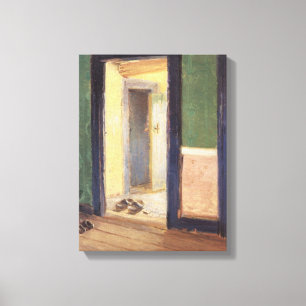 Vintage-impressionisme, Eetuur door Anna Ancher Canvas Afdruk