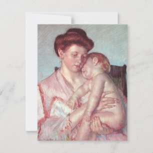 Vintage Impressionisme, Slaapbaby door Mary Cassat