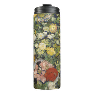 Vintage Impressionistische Bloemboeket Van Gogh Thermosbeker
