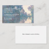 Vintage impressionniste Carte de visite d'art-thér (Devant / Derrière)