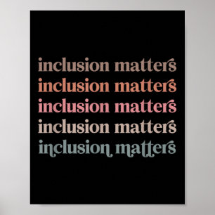 Vintage Inclusion is positieve diversiteit en vrie Poster