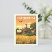 Vintage Independence Missouri Briefkaart (Staand voorkant)