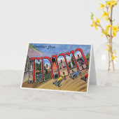 Vintage Indiana Kaart (Gele Bloem)