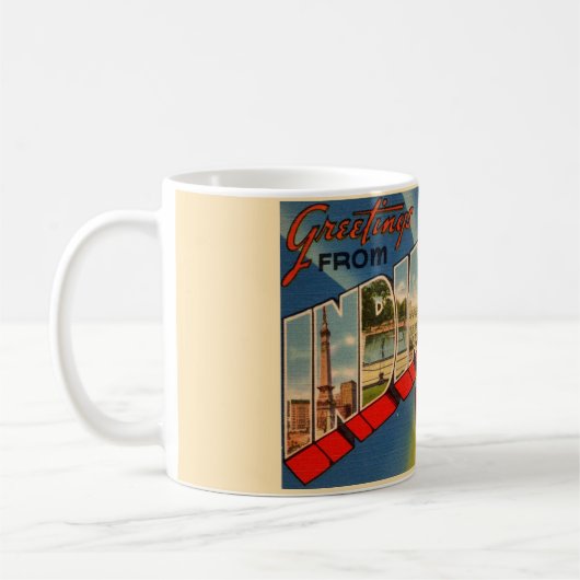 Vintage Indianapolis, EN Mug (Gauche)