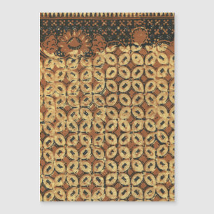 Vintage Indonesisch Batik Kawung Patroon Rustiek
