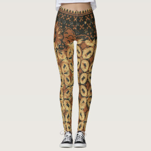 Vintage Indonesisch Batik Kawung Patroon Rustiek Leggings