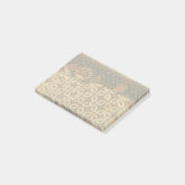 Vintage Indonesisch Batik Kawung Patroon Rustiek Post-it® Notes (Schuin)