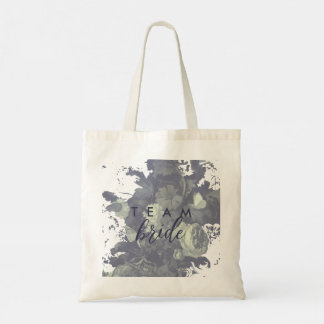 Vintage Industriële Typografie Bloemrijke Bruidsui Tote Bag