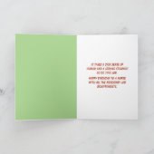 Vintage infirmière drôle carte d'anniversaire (Intérieur)