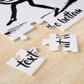 Vintage Insecten Dansen; Blauwe Vlieg Legpuzzel (Zijkant)