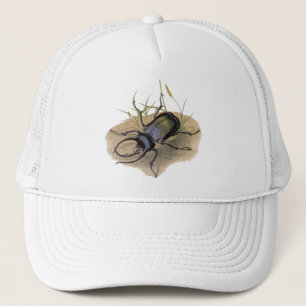 Vintage Insects en Bugs, Rhino Rhinoceros Beetle Trucker Pet