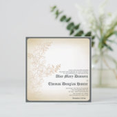 Vintage - Invitations de mariage à la Branche (Debout devant)