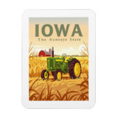 Vintage Iowa Magneet (Verticaal)