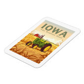 Vintage Iowa Magneet (Linkerzijde)