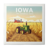 Vintage Iowa Tegeltje (Voorkant)