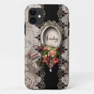 Vintage iPhone 5 van het Damast Hoesje