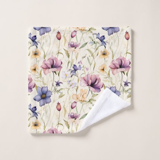 Vintage Iris Flowers Motif (Gant de toilette)