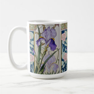 Vintage Iris Illustratie  Koffiemok