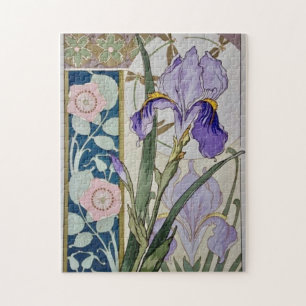 Vintage Iris Illustratie   Legpuzzel