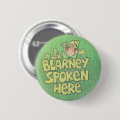 Vintage Irish Blarney Spoken here Button (Voorkant /achterkant)