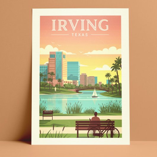 Vintage Irving Texas Briefkaart