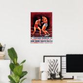 Vintage Italian Boxing Poster (Bureau à domicile)