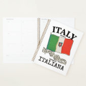 Vintage Italië Land Vlag Planner (Display)