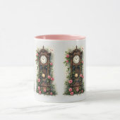 Vintage Ivy Rose Grandfather Clock Mok (Midden)