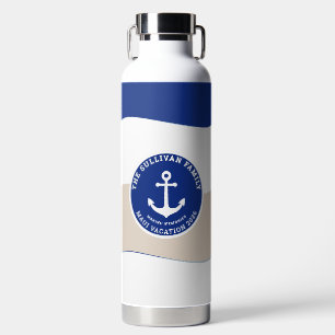 Vintage Jachtclub Navy Nautilus Anker Familie Waterfles