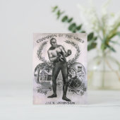 Vintage Jack Johnson Briefkaart (Staand voorkant)