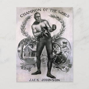 Vintage Jack Johnson Briefkaart