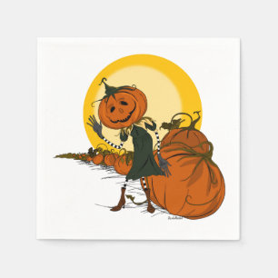 Vintage Jackolantern Halloween Napkins Servet