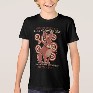 Vintage Japan Konijn Eet Video Meme Eclectisch Tri-Blend Shirt