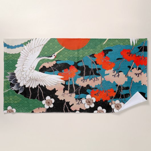 Vintage Japanese Art  Strandlaken (Voorkant)