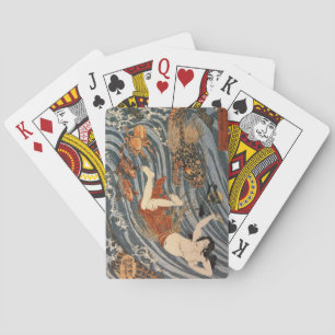 Vintage Japanese Art - Tamatori Dragon Pokerkaarten