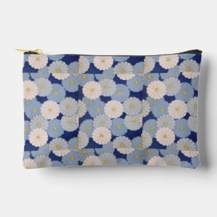 Vintage Japans Bloemmotief Zachte Blauwe Etui