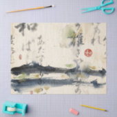 Vintage Japanse kalligrafiekunst (11) Tissuepapier (Craft)