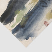 Vintage Japanse kalligrafiekunst (11) Tissuepapier (Detail)