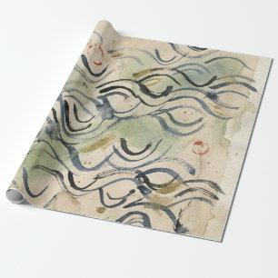Vintage Japanse kalligrafiekunst (6) Cadeaupapier
