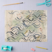 Vintage Japanse kalligrafiekunst (6) Tissuepapier (Craft)