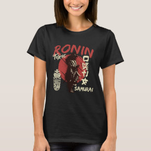 Vintage Japanse Samurai Retro Kanji Krijger Japan T-shirt