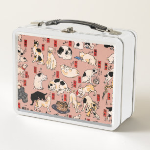Vintage Japanse Ukiyo-e kattenpatroon: Kuniyoshi