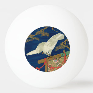 Vintage Japanse Witte Havik Kunst G.A. Audsley Pingpongballen