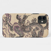 Vintage japonais Dragon Imaginaire coque iphone d' (Dos (Horizontal))