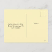 Vintage Jardin Pâques Bunny Carte de voeux (Dos)