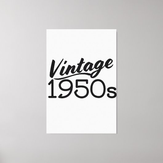 Vintage jaren '50 canvas afdruk (Voorkant)