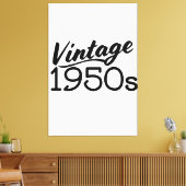 Vintage jaren '50 canvas afdruk (Insitu (Woonkamer))