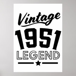 Vintage jaren 50 poster