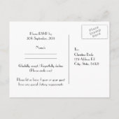 Vintage Jaune, carte postale RSVP (Dos)